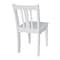International Concepts Rectangle Set of 2 San Remo Juvenile Chairs, 13.2 W, 16 L, 26 H, Wood, White CC08-105P - alternate 3
